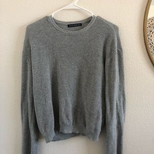 Gray pull over sweater